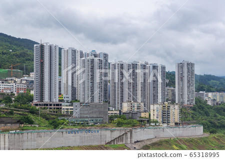 Beautiful view of country side from Wulong in Chongqing, China. Beautiful view of country side from Wulong in Chongqing, China. 65318995