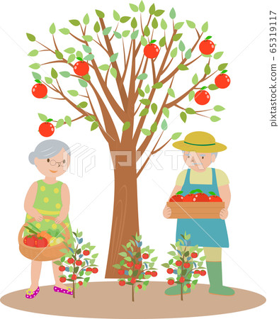 Gardening grandpa and grandma 65319117