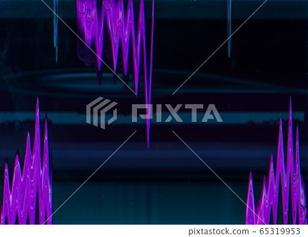 glitch abstract background purple artifacts teal 65319953