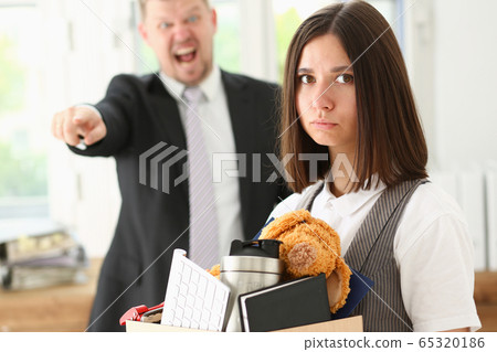 Angry yelling boss point arm to exit Angry yelling boss point arm to exit 65320186