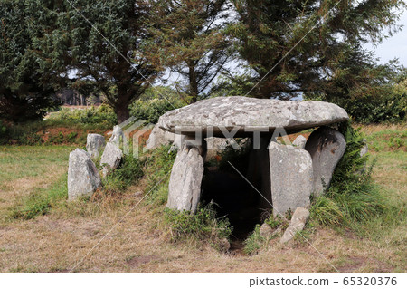 Dolmen - gallery grave of Ile Grande in Brittany 65320376