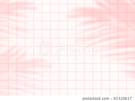 Pink tiles with shadows of palm leaves on the background. Pink tiles with shadows of palm leaves on the background. 65320617