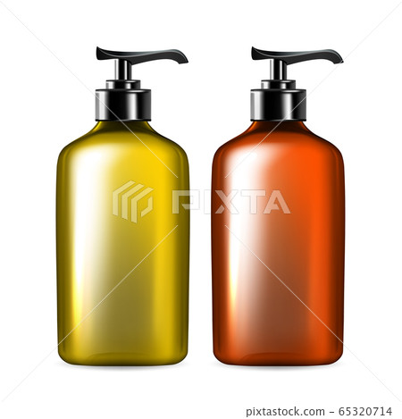 Liquid Soap Or Hygiene Lotion Bottle Set Vector 65320714