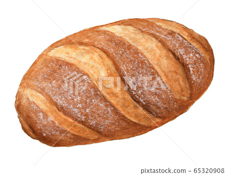 黑麥麵包手繪水彩 65320908