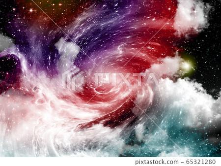 galaxy in a free space. 3D rendering 65321280