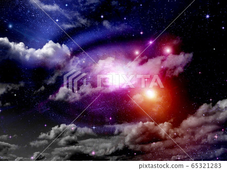 galaxy in a free space. 3D rendering 65321283