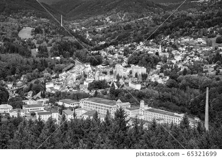 Tanvald - small mountain town in Jizera Mountains, Czech Republic Tanvald - small mountain town in Jizera Mountains, Czech Republic 65321699
