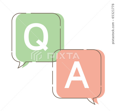 Q & A speech bubble 65321778
