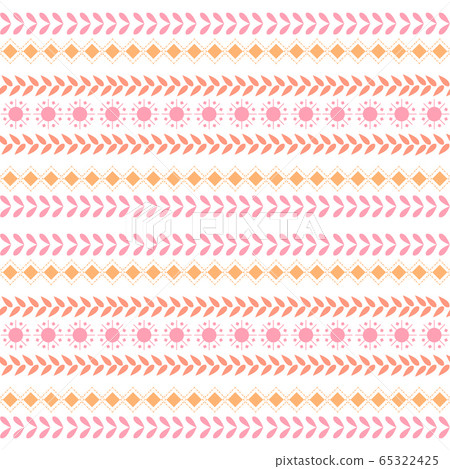 Colorful cute ornament on embroidery design for bedroom decorative. 65322425