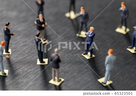 Social distancing, People keeping distance for 65323501