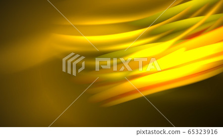 Fluid wave lines background. Trendy abstract layout template for business or technology presentation, internet poster or web brochure cover, wallpaper 65323916