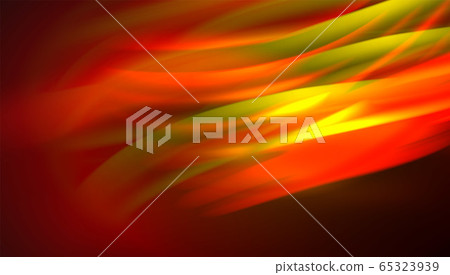 Fluid wave lines background. Trendy abstract layout template for business or technology presentation, internet poster or web brochure cover, wallpaper 65323939