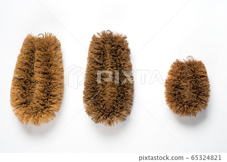 3種類型的白色背景上的刷子 65324821