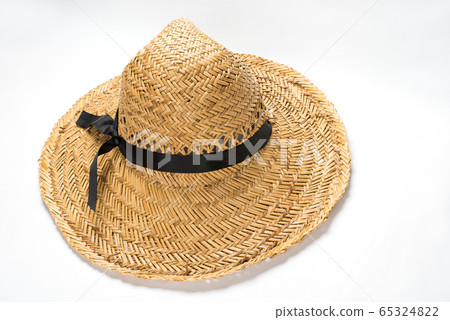 White background straw hat White background straw hat 65324822