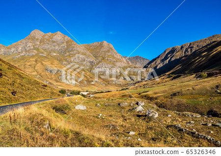 Landscape of the French alps, Bonneval sur Arc in 65326346
