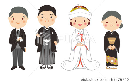 Bride and Groom and Parents Wedding Wedding 65326740