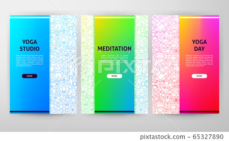 Yoga Brochure Web Design 65327890