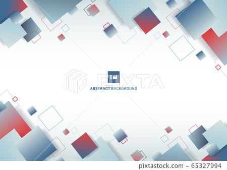 Abstract blue and red gradient color square Abstract blue and red gradient color square 65327994