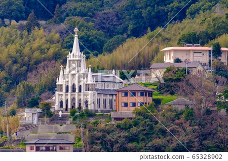 Catholic Magome Church seen from Nagasaki and the sea Catholic Magome Church seen from Nagasaki and the sea 65328902