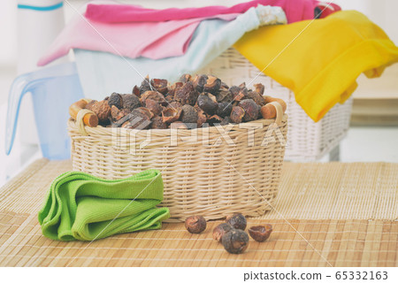 Basket full of soap nuts Basket full of soap nuts 65332163
