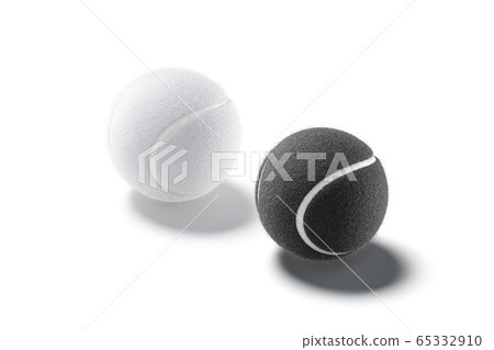 Blank black and white tennis ball mockup set, side view Blank black and white tennis ball mockup set, side view 65332910