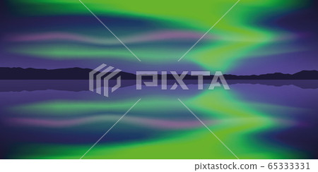 beautiful polar lights by the lake beautiful polar lights by the lake 65333331