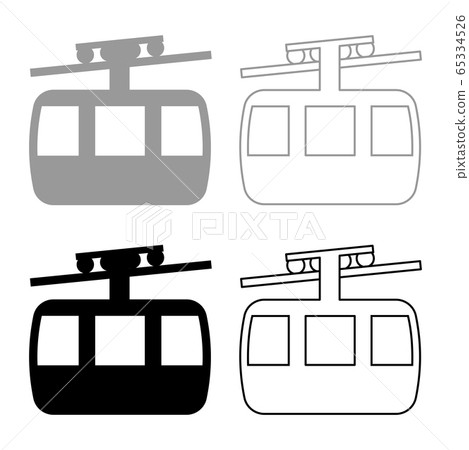 Funicular air way cable car Ski lift Mountain  Funicular air way cable car Ski lift Mountain  65334526