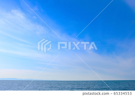 Sky blue sky sea 65334553