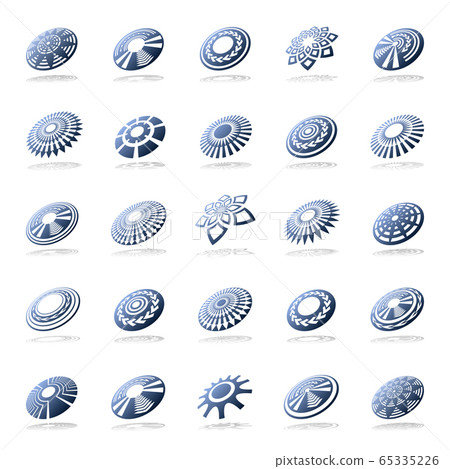 Design elements set. Abstract icons. 65335226