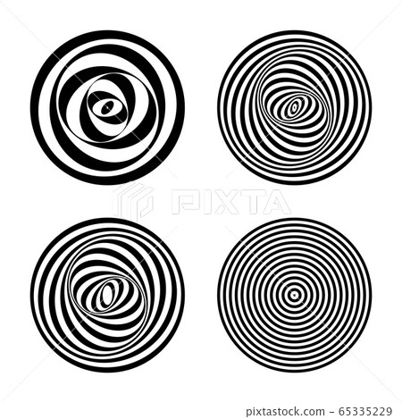 Abstract geometric circle design elements set. 65335229