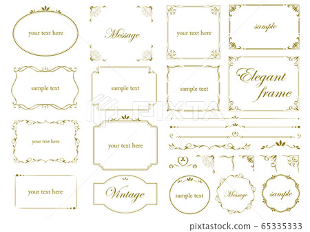 優雅的框架集 65335333