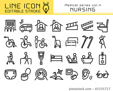 Line icon medical series vol.4 nursing Line icon medical series vol.4 nursing 65335717