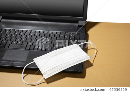 Mask and laptop Mask and laptop 65336339