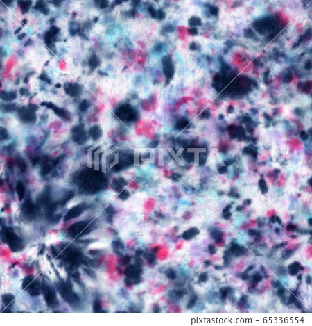 Tie dye shibori seamless pattern. Watercolour abstract texture. Tie dye shibori seamless pattern. Watercolour abstract texture. 65336554