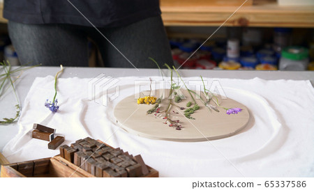 the concept of the creative person. a ceramic workpiece with the original the concept of the creative person. a ceramic workpiece with the original 65337586
