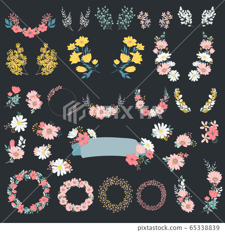Vector flowers set. 65338839