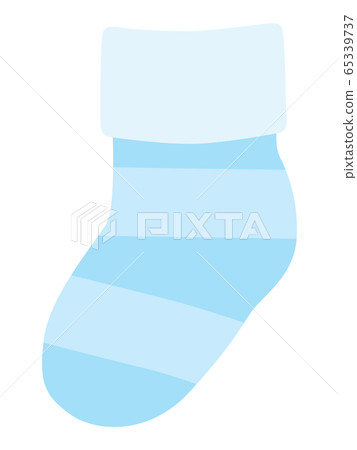 Light blue baby socks - Stock Illustration [65339737] - PIXTA