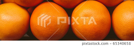 Fresh ripe grapefruits close-up, natural healthy 65340658