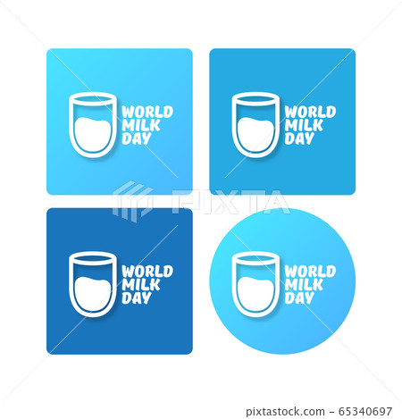 vector world milk day outline style icons set... - Stock Illustration ...