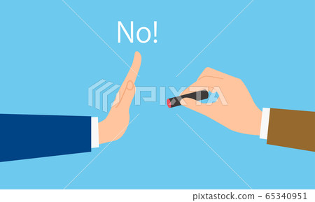 Image of refusing to use a seal 65340951
