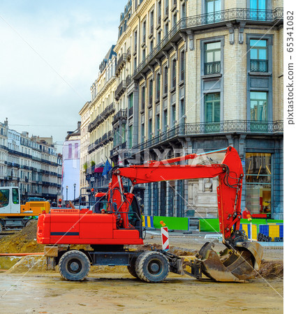 Cityscape, excavators, renovation, street, Cityscape, excavators, renovation, street, 65341082
