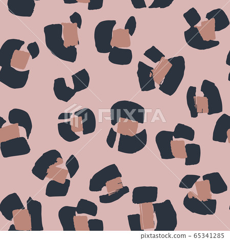 leopard spots seamless pattern. Abstract animal skin texture 65341285