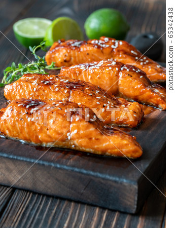 Teriyaki salmon Teriyaki salmon 65342438