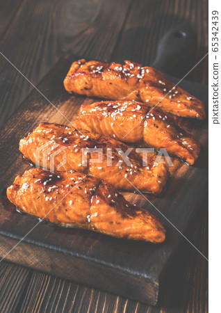 Teriyaki salmon Teriyaki salmon 65342439