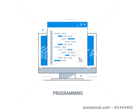 Programming vector illustration Programming vector illustration 65343403