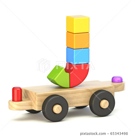 wooden baby train