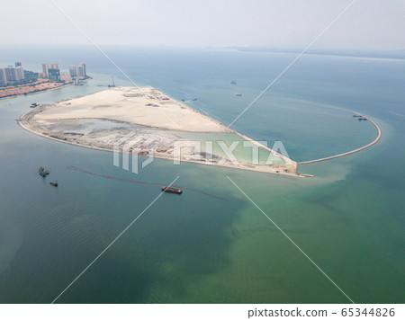 Aerial view reclamation land Aerial view reclamation land 65344826