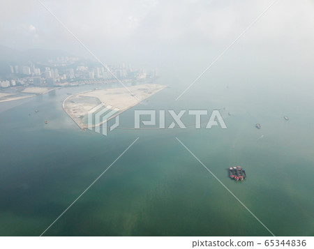 Aerial view reclamation land Aerial view reclamation land 65344836