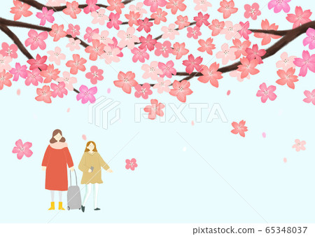 Beautiful spring day with colorful flowers illustration 011 Beautiful spring day with colorful flowers illustration 011 65348037