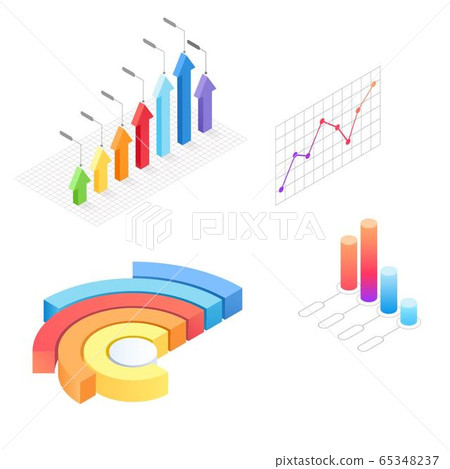 Infographic isometric template set. workflow... - Stock Illustration ...